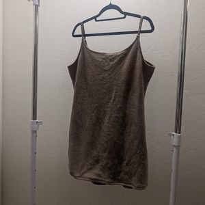 NWT SKIMS TERRY SLIP DRESS IN DESERT TAUPE 4X